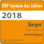 Siegel 2018 ERP-System des Jahres
